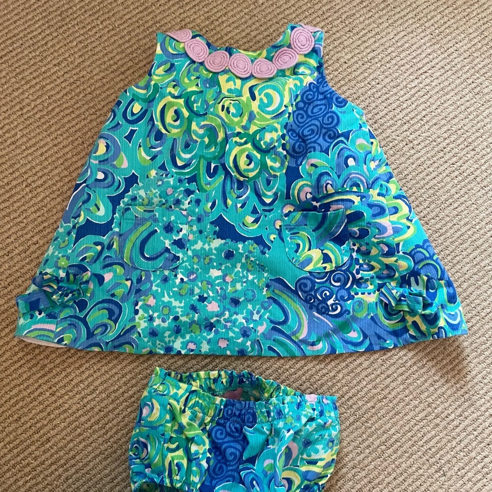 Lilly Pulitzer swing top/dress and bloomers - 6-12 months